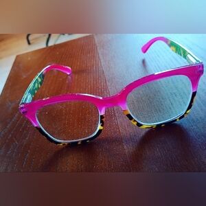 Nicole Miller Pink and Tortoiseshell Glasses